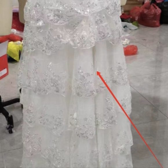 Lace Wedding Dress - Picture 3 of 9